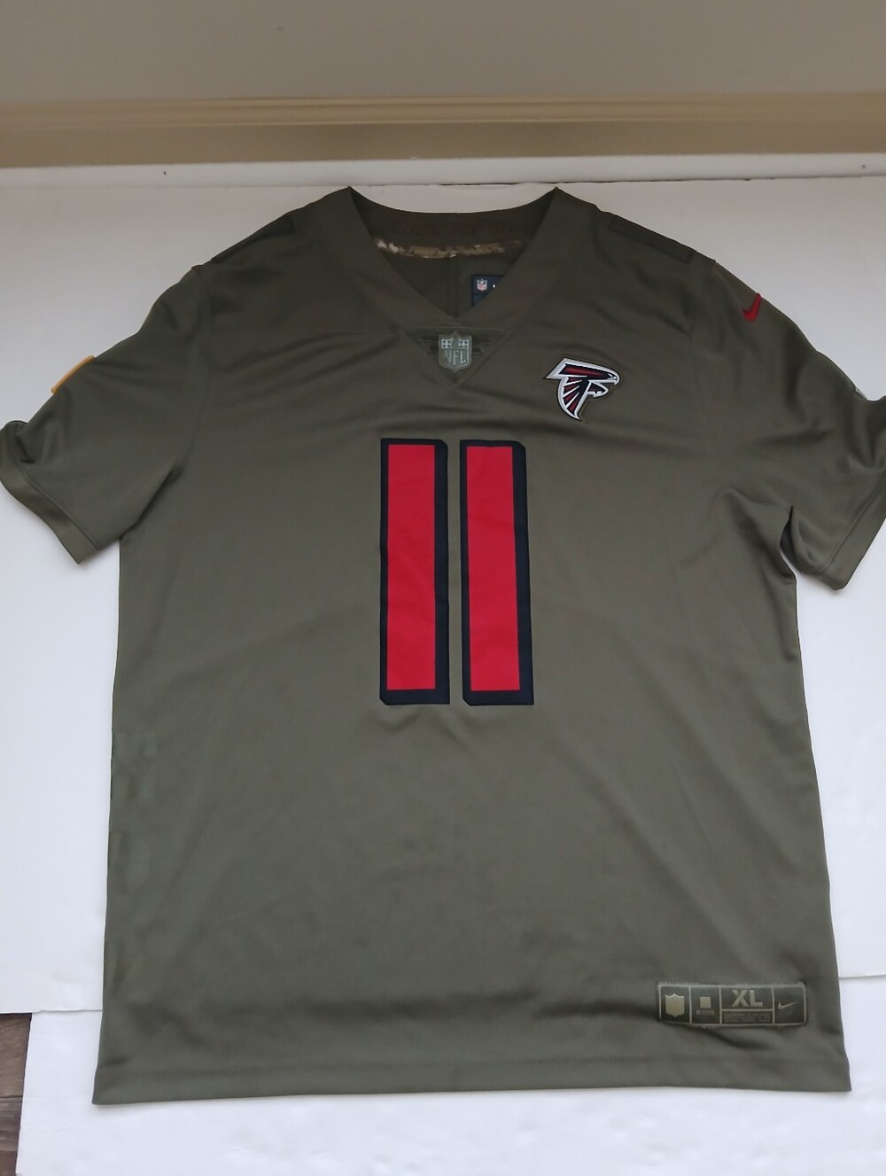 Julio Jones Olive Atlanta Falcons Salute To Service Jersey Nike Mens XL